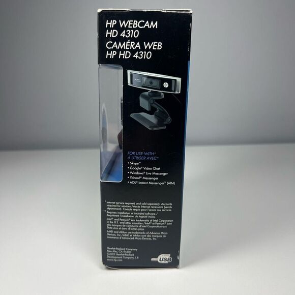 HP Webcam HD 4310 New In Sealed Box H2W19AA#ABC - Picture 4 of 6